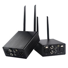 Conjunto de transmisor y receptor de audio i...