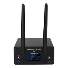 Conjunto de transmisor y receptor de audio i...