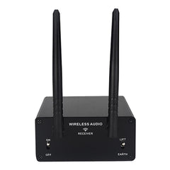 Conjunto de transmisor y receptor de audio i...