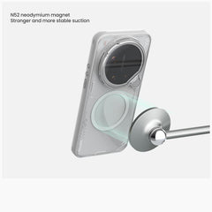 Funda magnética transparente para teléfono N...