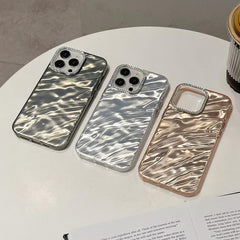 Funda para teléfono con diseño arrugado y ma...