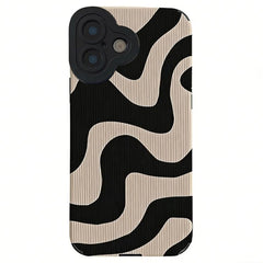 Funda para teléfono de TPU con textura de cu...