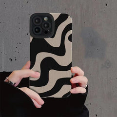 Funda para teléfono de TPU con textura de cu...