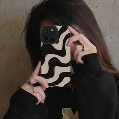 Funda para teléfono de TPU con textura de cu...