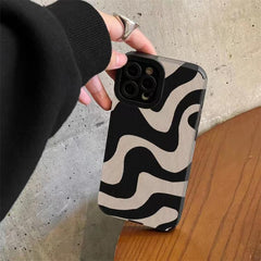 Funda para teléfono de TPU con textura de cu...
