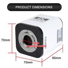 Cámara de microscopio industrial TAIDA TD-4K...