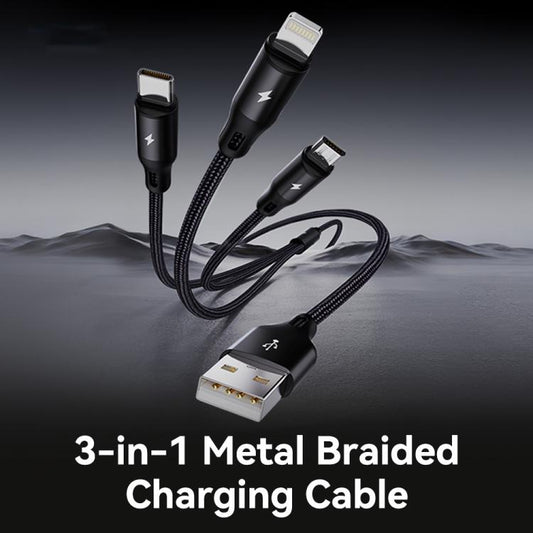 Cable de carga trenzado metálico ROCK RCB079...