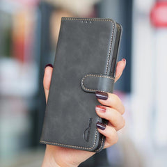 Funda para teléfono de cuero vegano con text...