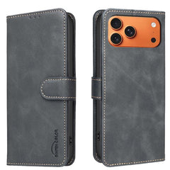 Funda para teléfono de cuero vegano con text...