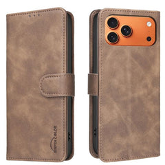 Funda para teléfono de cuero vegano con text...