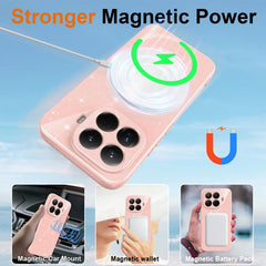 Funda magnética de TPU con purpurina brillan...