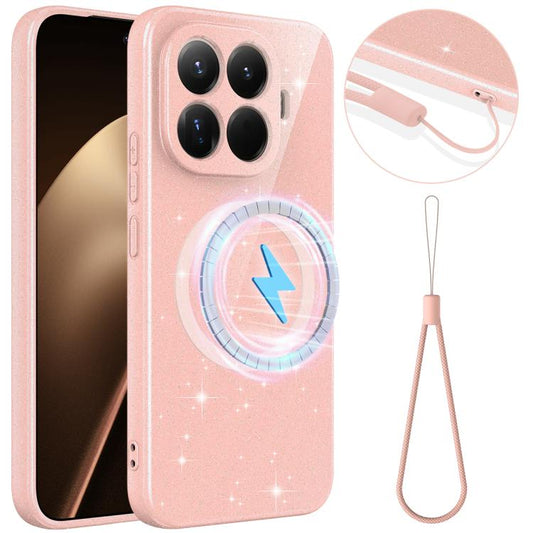 Funda magnética de TPU con purpurina brillan...