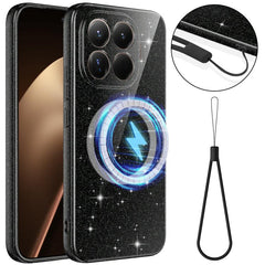 Funda magnética de TPU con purpurina brillan...