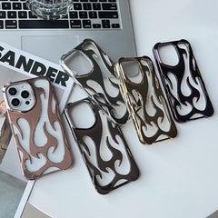 Funda para teléfono de TPU galvanizada con r...
