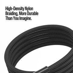 Cable de datos trenzado transparente con deg...