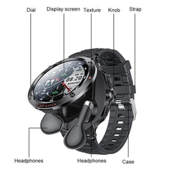 Reloj inteligente Yesido IO50 con auriculares TWS