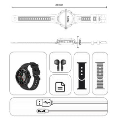 Reloj inteligente Yesido IO50 con auriculares TWS