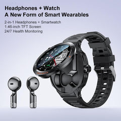 Reloj inteligente Yesido IO50 con auriculares TWS