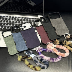 Funda para teléfono de TPU de tela de gamuza...