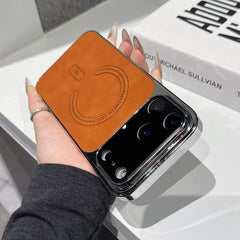 Funda magnética para teléfono de piel de cor...