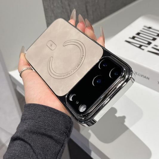 Funda magnética para teléfono de piel de cor...