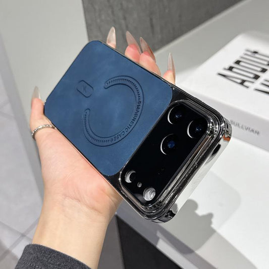 Funda magnética para teléfono de piel de cor...