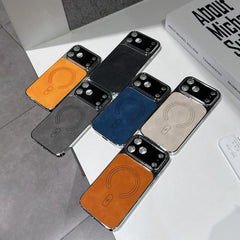 Funda magnética para teléfono de piel de cor...