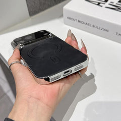 Funda magnética para teléfono de piel de cor...