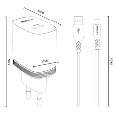 Cargador Yesido de 18 W con interfaz USB úni...