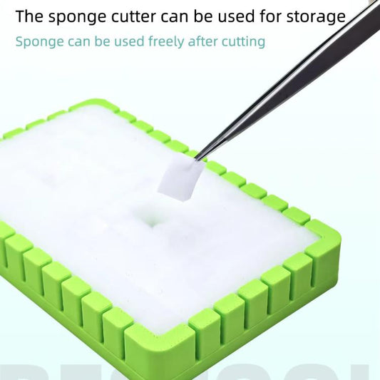 Caja de almacenamiento y corte de nanoesponj...