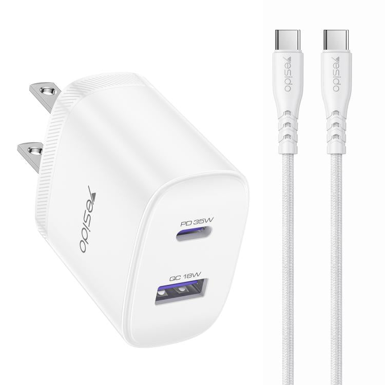 Yesido PD35W, kit de cargador rápido USB tip...