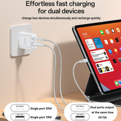 Yesido PD35W, kit de cargador rápido USB tip...