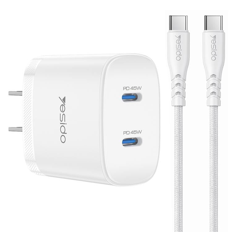 Kit de cargador rápido doble USB-C Yesido PD...