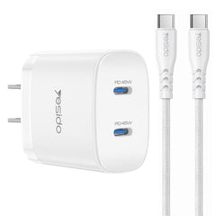 Kit de cargador rápido doble USB-C Yesido PD...