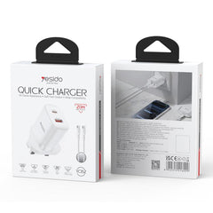 Conjunto de cargador Yesido YC152 PD20W USB-...