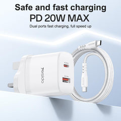 Conjunto de cargador Yesido YC152 PD20W USB-...
