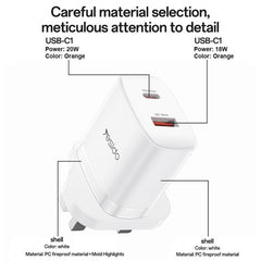 Conjunto de cargador Yesido YC152 PD20W USB-...