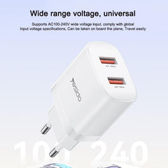 Cargador Yesido YC104 de 12 W y 2,4 A con do...