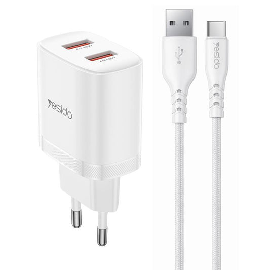 Cargador Yesido YC104 de 12 W y 2,4 A con do...