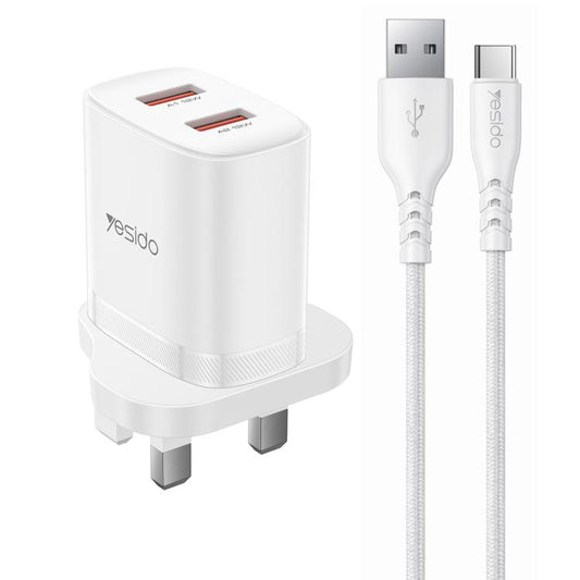 Cargador Yesido YC150 de 12 W y 2,4 A con do...