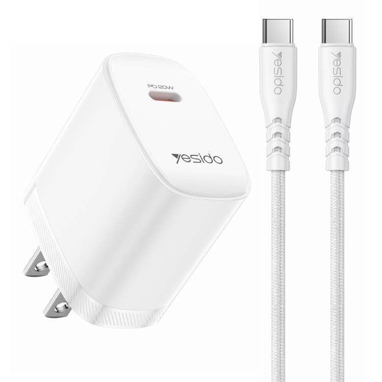 Conjunto de cargador Yesido YC18U PD20W Tipo...