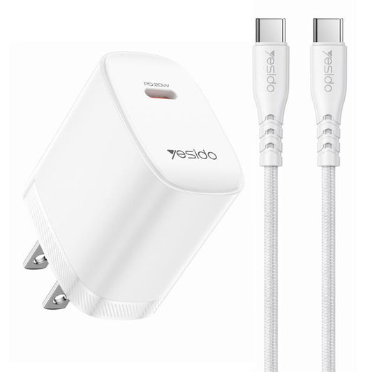 Conjunto de cargador Yesido YC18U PD20W Tipo...