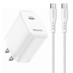 Conjunto de cargador Yesido YC18U PD20W Tipo...