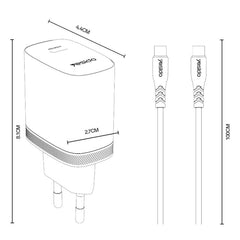 Conjunto de cargador Yesido YC105 PD20W Tipo...