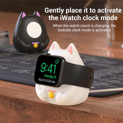 Soporte para reloj inteligente Lucky Cat Design para Apple Watch