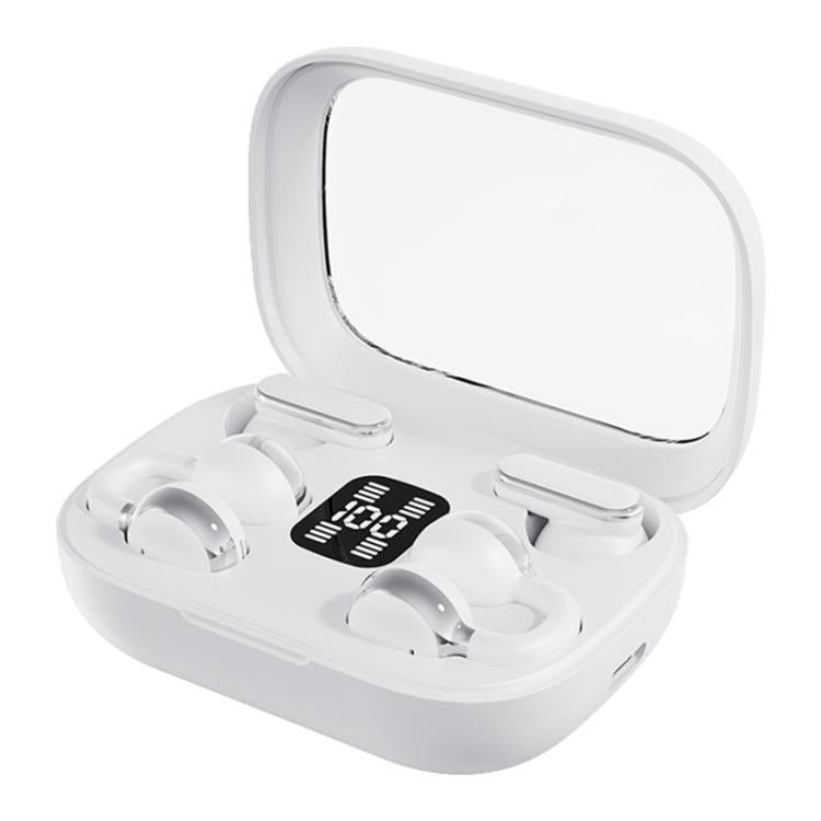 Auriculares inalámbricos Bluetooth duales, con clip y de uso intrauditivo.