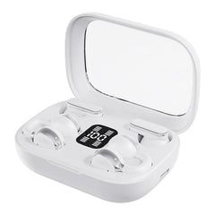 Auriculares inalámbricos Bluetooth duales, con clip y de uso intrauditivo.