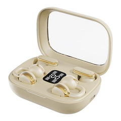 Auriculares inalámbricos Bluetooth duales, con clip y de uso intrauditivo.