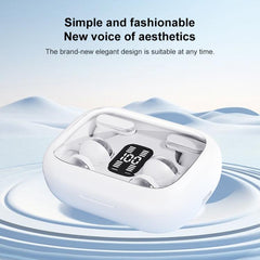 Auriculares inalámbricos Bluetooth duales, con clip y de uso intrauditivo.