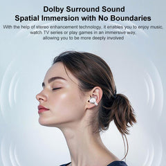 Auriculares inalámbricos Bluetooth duales, con clip y de uso intrauditivo.